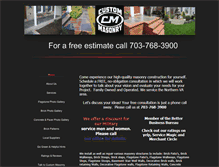 Tablet Screenshot of custommasonry.info